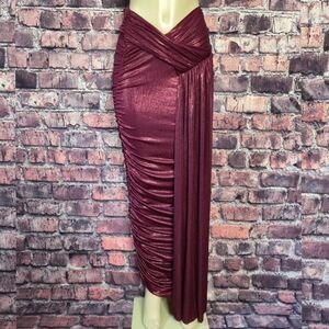 All The Glamour Slinky Maxi Skirt